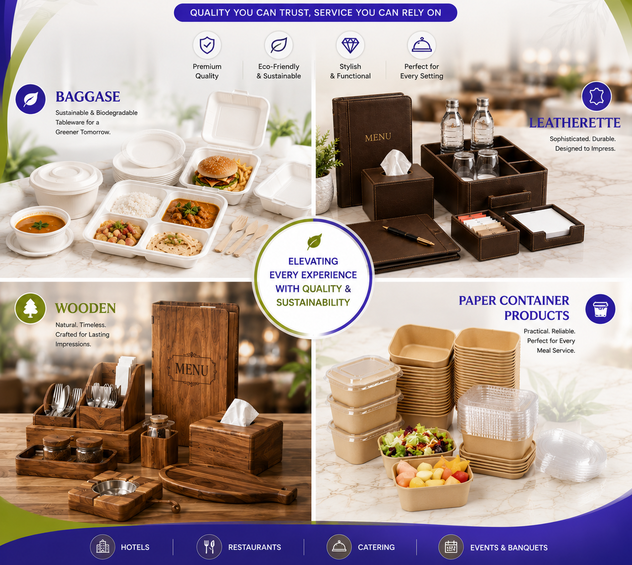 Disposable Food Packaging Range